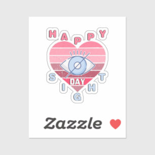 Happy Sight Day Aufkleber