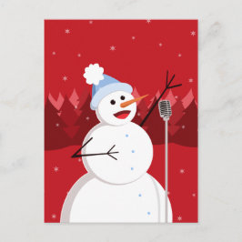 Happy Singing Snowman Weihnachten