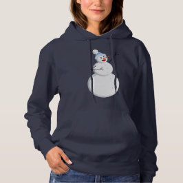 Happy Singing Snowman Weihnachten Hoodie