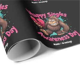 Happy Single Awareness Day Celebrate Liebe Geschenkpapier