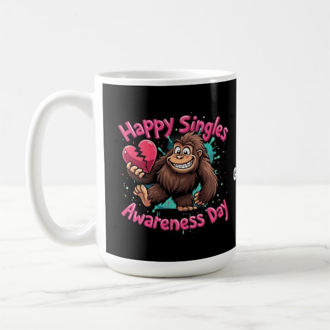Happy Single Awareness Day Celebrate Liebe Kaffeetasse (Links)