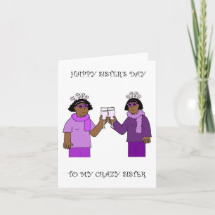 Happy Sisters' Day August 4 Karte