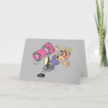 Happy Skateboard Geburtstagkarte