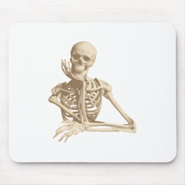 Happy Skeleton Mousepad (Vorne)