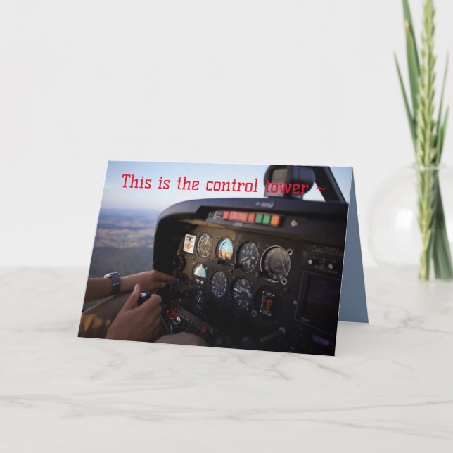 HAPPY SKIES BIRTHDAY CARD DANKESKARTE (Vorderseite)