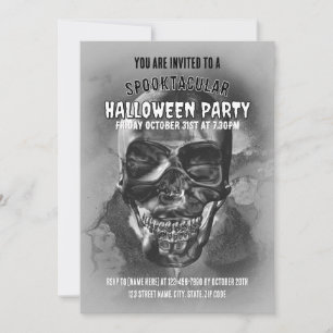 Happy Skull. Halloween-Party. Einladung