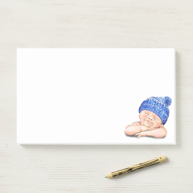 Happy Sleeping Baby Funny Post es Hinweise Post-it Klebezettel (Auf Schreibtisch)
