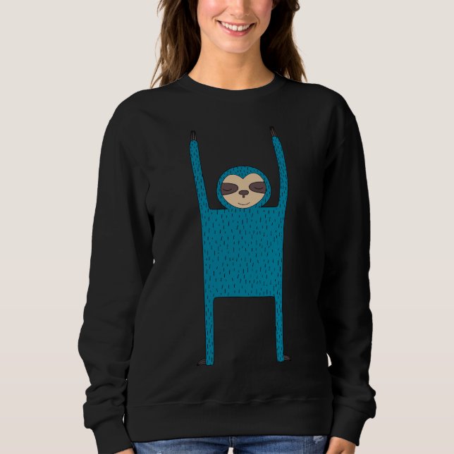 Happy Sloth Typ Sweatshirt (Vorderseite)