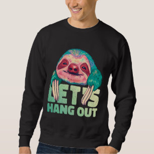 Happy Sloth Watercolor Sweatshirt