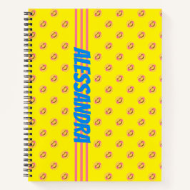 Happy Smile Face und Ihr Name Notizbuch