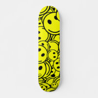 Happy Smile Trippy Skateboard Deck