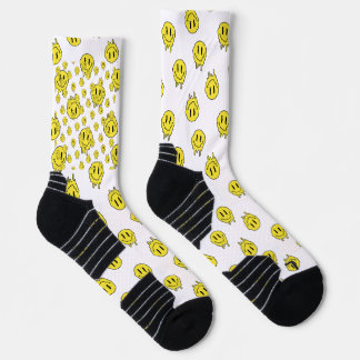 Happy Smileys Pattern Socken