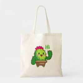 Happy Smiling Cactus Kawai Tote Bag Tragetasche