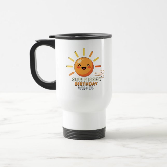 Happy Smiling Sun Birthday Gift Commuter Mug Reisebecher (Links)