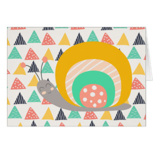 Happy Snail auf Dreiecken