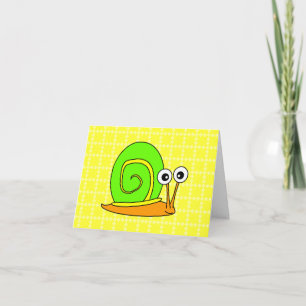 Happy Snail Danke Cards