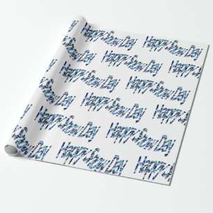 Happy Snow Day Wrapping Paper Geschenkpapier