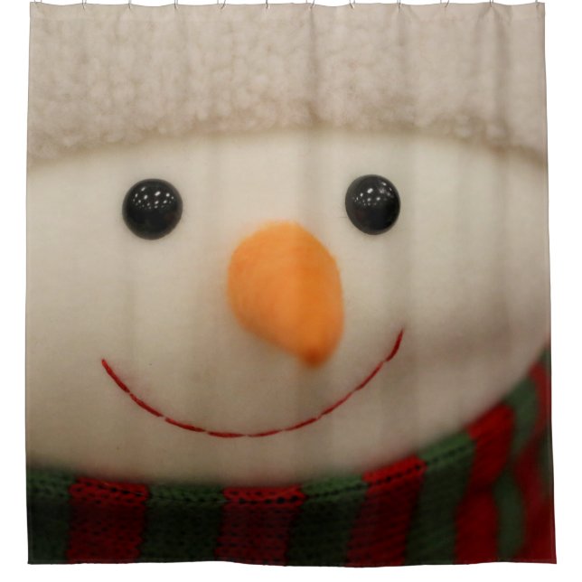Happy Snowman Duschvorhang (Vorderseite)