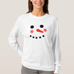 Happy Snowman Face T - Shirt