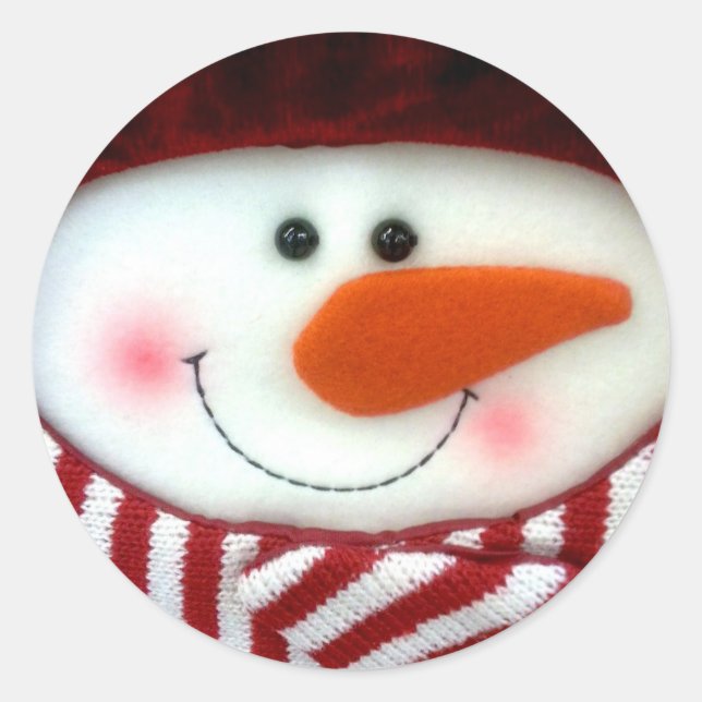 Happy Snowman Sticker (Vorderseite)