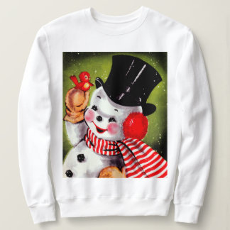 Happy Snowman Vintag Holiday Sweatshirt