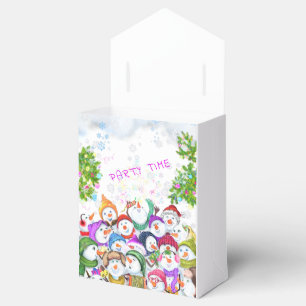 Happy Snowmans Frohe Weihnachts-Gastgeschenk Box Geschenkschachtel