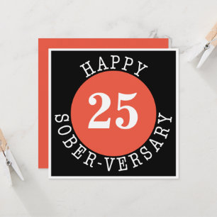 Happy Sober-Jubiläumskarte Karte
