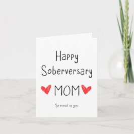 Happy Soberversary Mama, nüchterner Jahrestag Karte