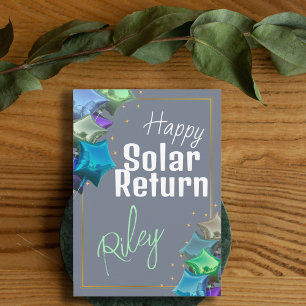 Happy Solar Return Astrologie Custom Geburtstagska