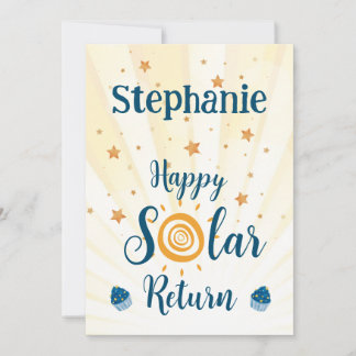 Happy Solar Return Astrologie Geburtskarte