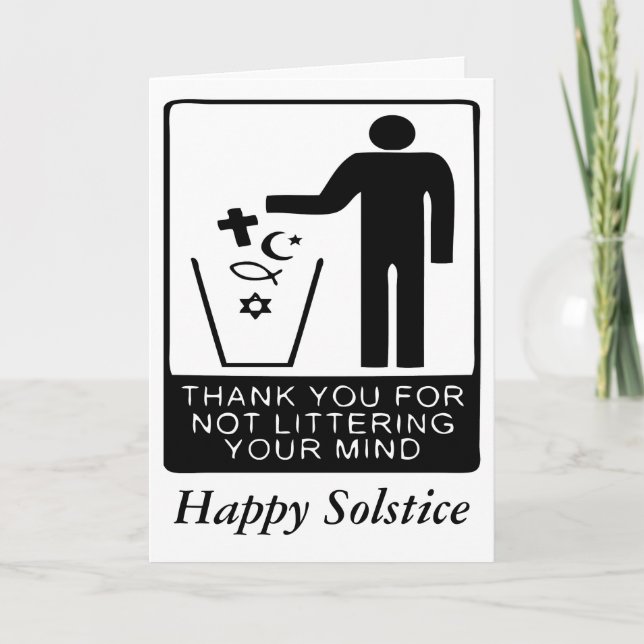 Happy Solstice Feiertagskarte (Vorderseite)