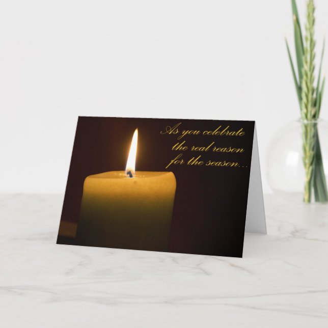 Happy Solstice Flame Karte (Vorderseite)