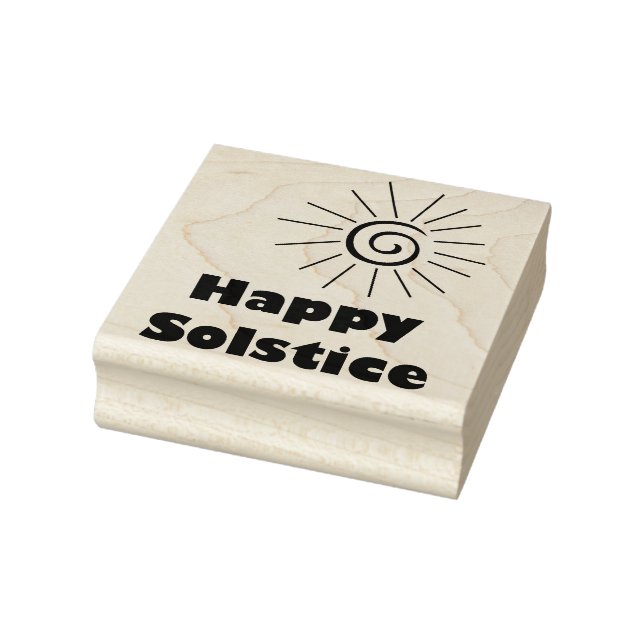Happy Solstice Gummistempel (Stempel)