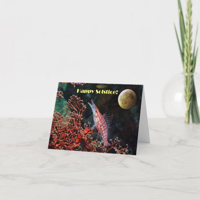 Happy Solstice Karte (Vorderseite)
