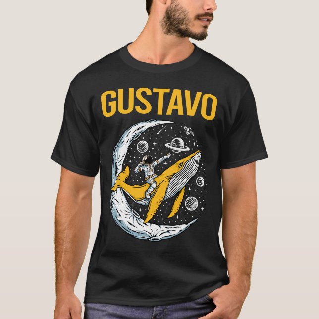 Happy Space - Gustavo Name T-Shirt (Vorderseite)