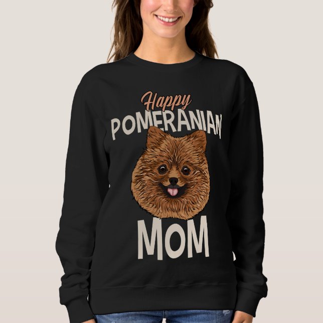 Happy Spitz Mama Sweatshirt (Vorderseite)