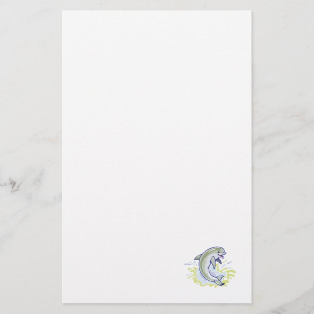 Happy Splashbaby Delphin Briefpapier (Vorderseite)