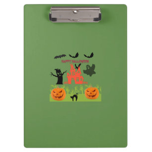 Happy Spooktastic Halloween Klemmbrett