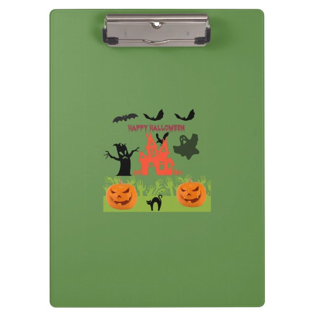 Happy Spooktastic Halloween Klemmbrett (Vorderseite)