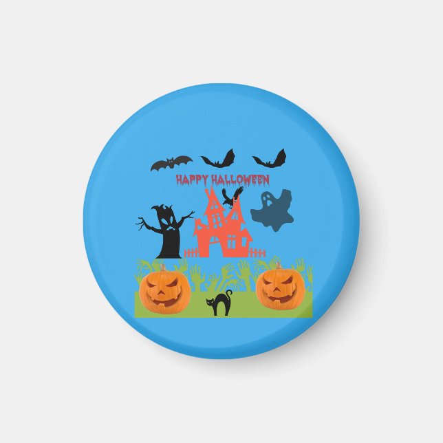 Happy Spooktastic Halloween Magnet (Vorne)