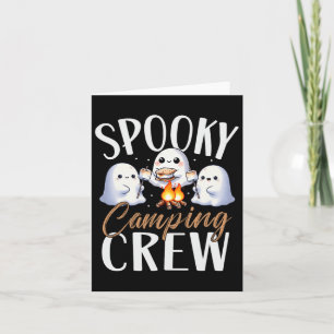 Happy Spooky Camping Crew Halloween Campfire 2024 Karte