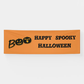 Happy Spooky Halloween BOO Pumpkins anpassen Banner