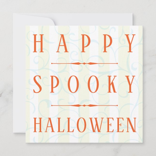 Happy Spooky Halloween Card Template (Vorderseite)