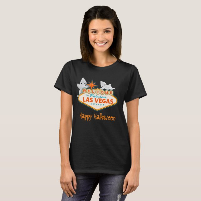 Happy Spooky Halloween Las Vegas T-Shirt (Vorne ganz)