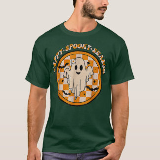Happy Spooky Jahreszeit Niedlich Ghost Girls Fraue T-Shirt