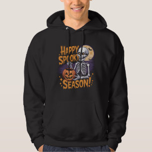 Happy Spooky Season Skeleton Art Hoodie