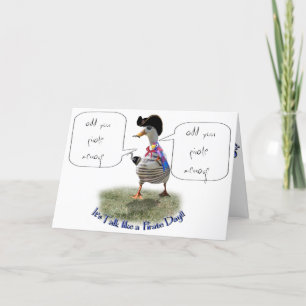 Happy "Sprich wie ein Pirat" Day (Sprechblase) Karte