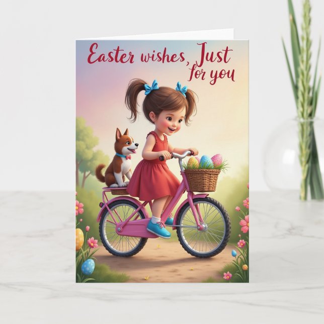 Happy Spring Bicycle Ride Card Karte (Vorderseite)
