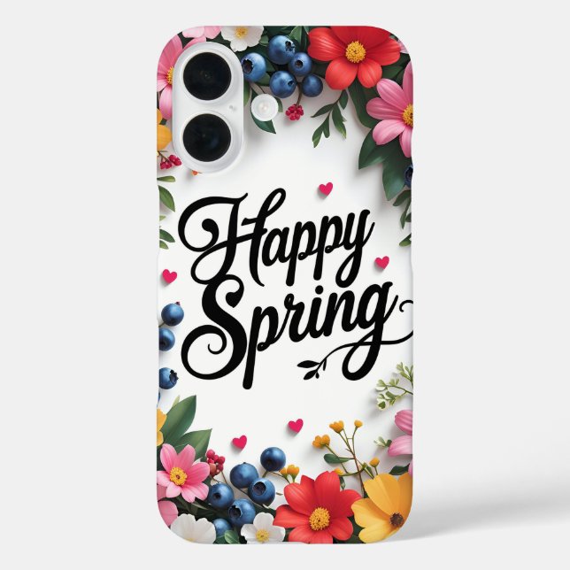Happy Spring Case-Mate iPhone Hülle (Rückseite)