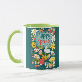 Happy Spring Oaster Eunting Blume Tasse